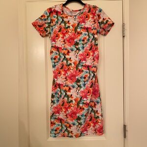 Pink Blush Small Floral Maternity Dress